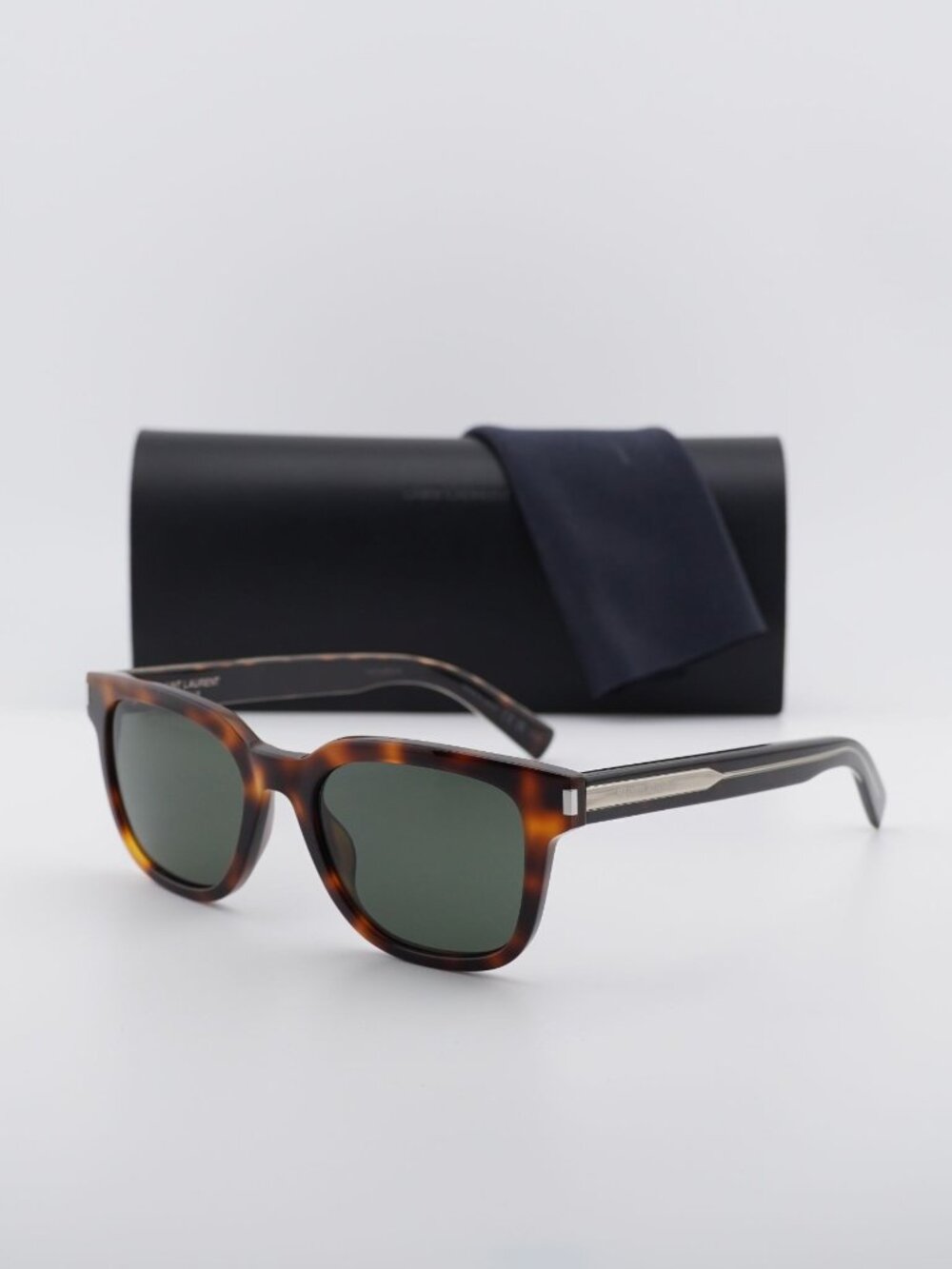 Saint Laurent SL711 003 Square Sunglasses - Havana / Grey